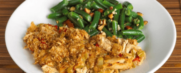 One-Pot Tuna Casserole with Green Beans and Almonds