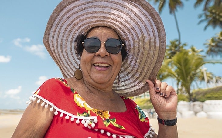 Woman on the beach